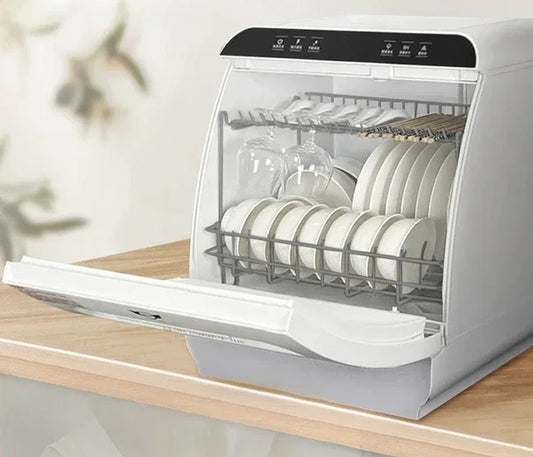 Compact 8-Person Countertop Dishwasher: Efficient Drying and Disinfection with the Q8 Model