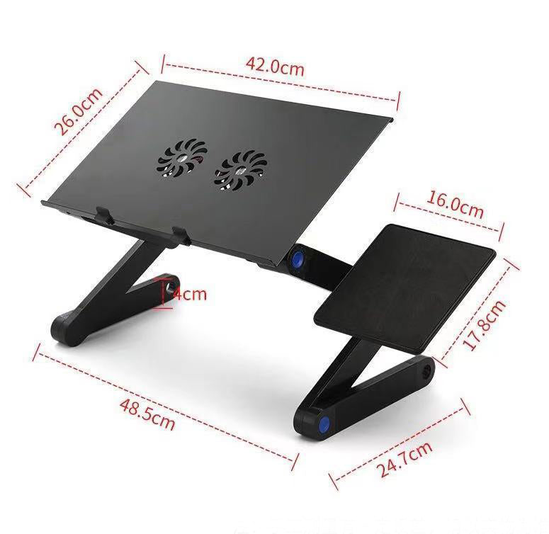 Folding Computer Desk Stable With Double Fan