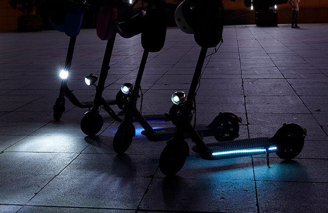 Electric Scooter RGB Flashlight