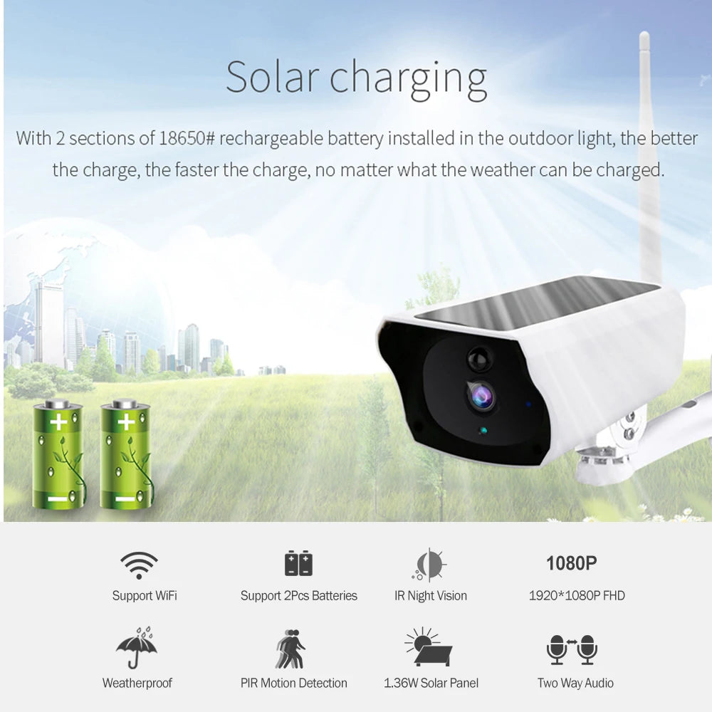 1080P IP Wireless Solar Camera