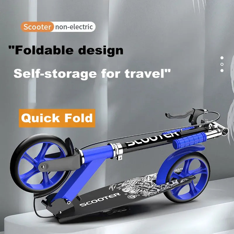 Two-Wheeled Foldable Pedal Scooter