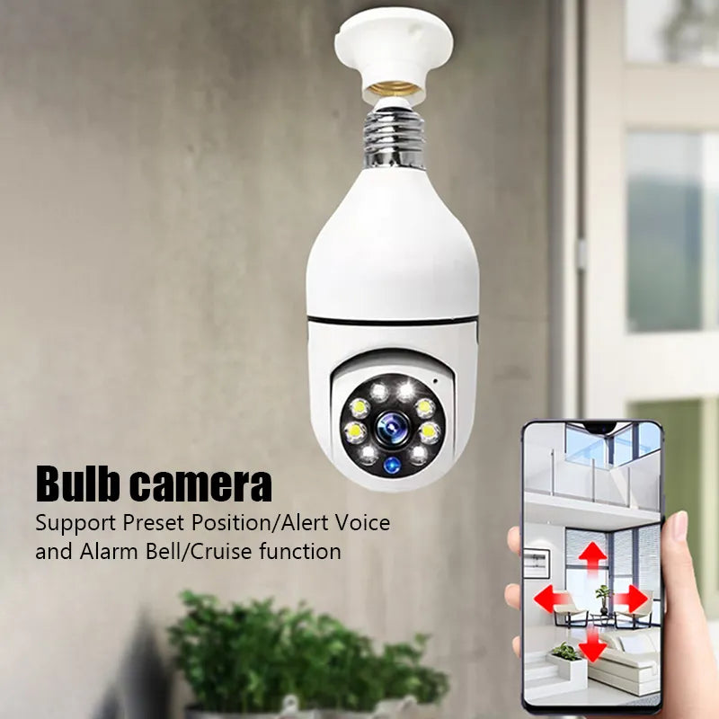 5G Wifi E27 Bulb Surveillance Camera