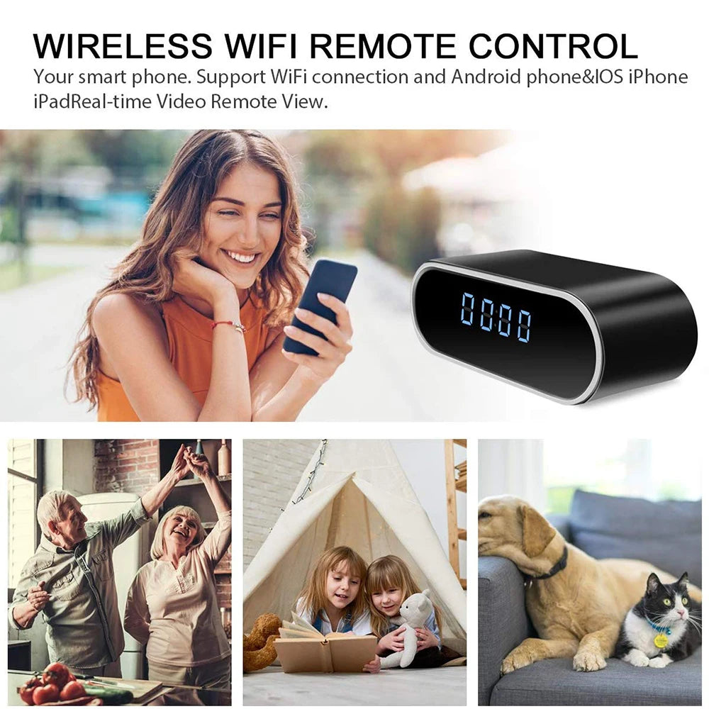 HD 1080P Clock WiFi Camera