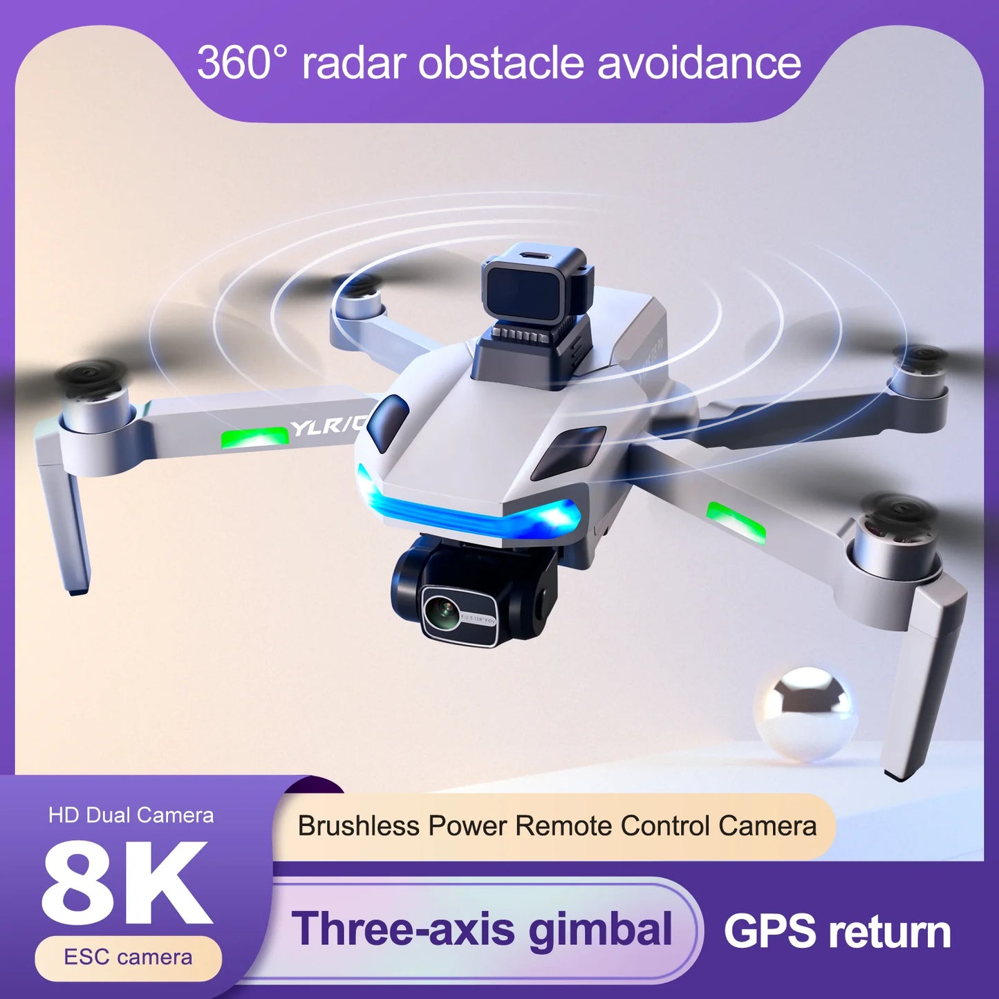 S135 Pro Max GPS Drone 8K HD Dual Camera