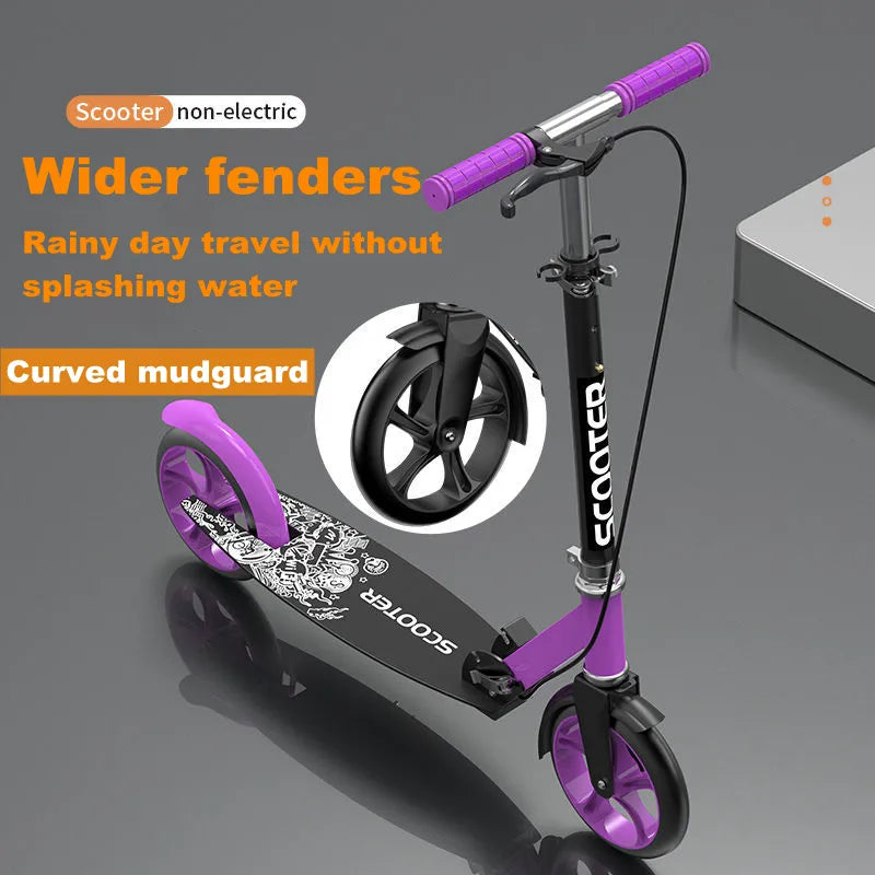 Two-Wheeled Foldable Pedal Scooter