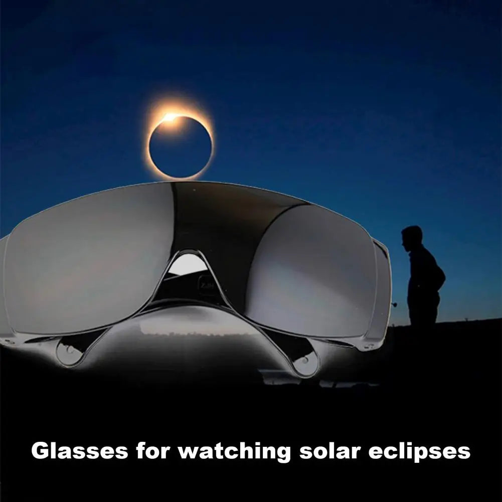 Certified Black Solar Eclipse Glasses: Fashionable Sunshade Eyewear, Windproof Goggles, Sunglasses