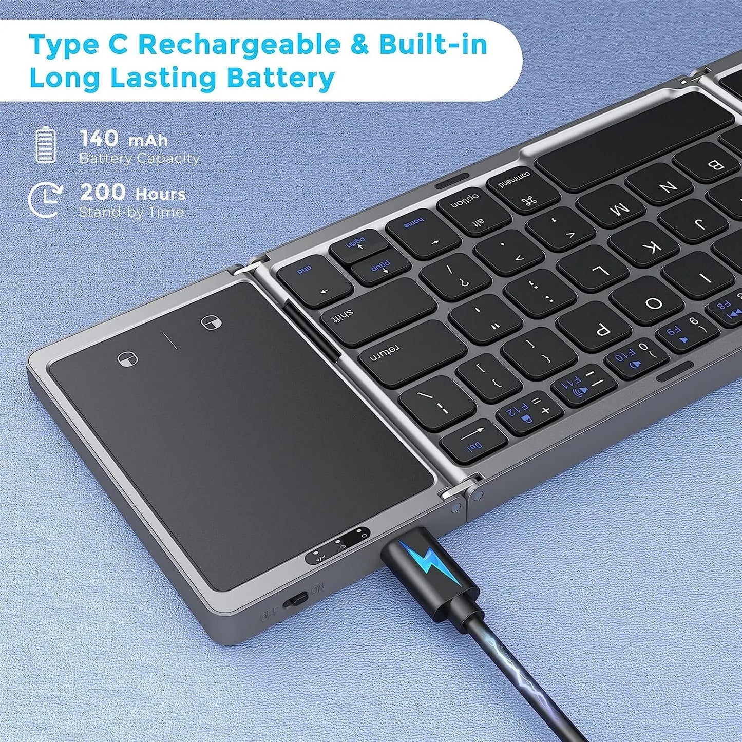 Foldable Bluetooth Keyboard for Steam Deck