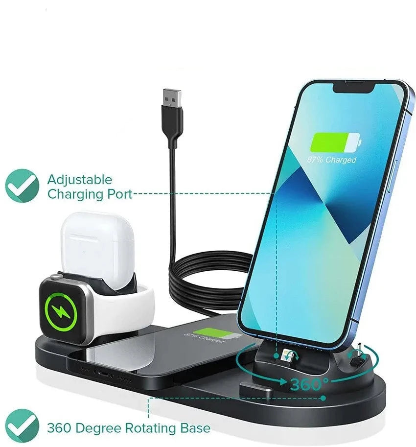 7 in 1 Wireless Charger Stand Pad