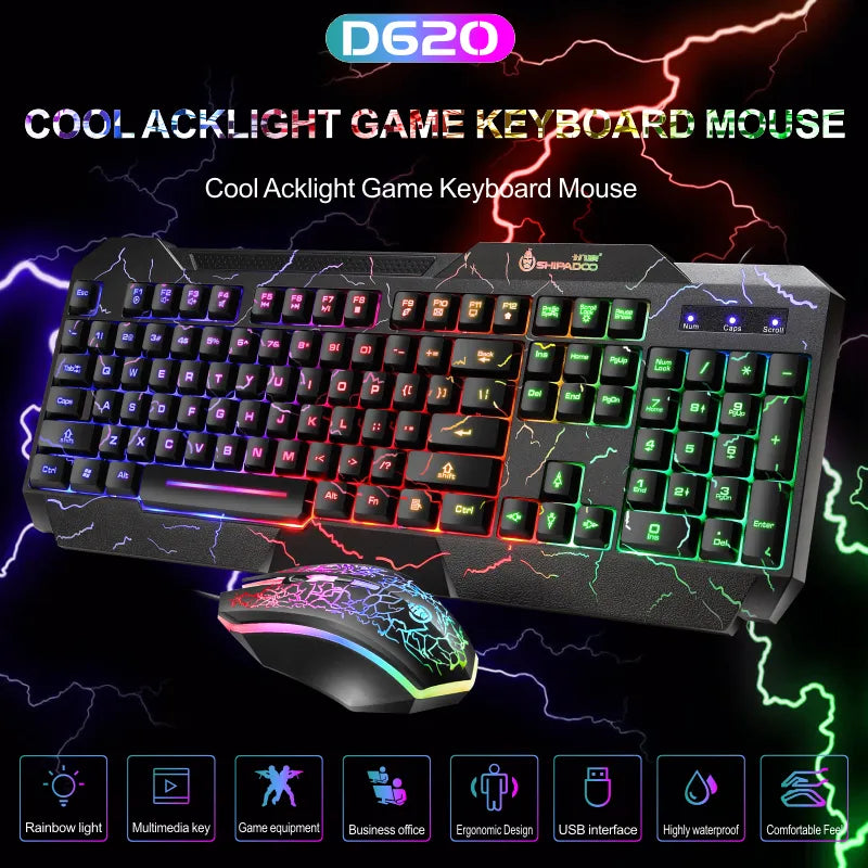 Burst Office Gaming Keyboard & Mouse Set