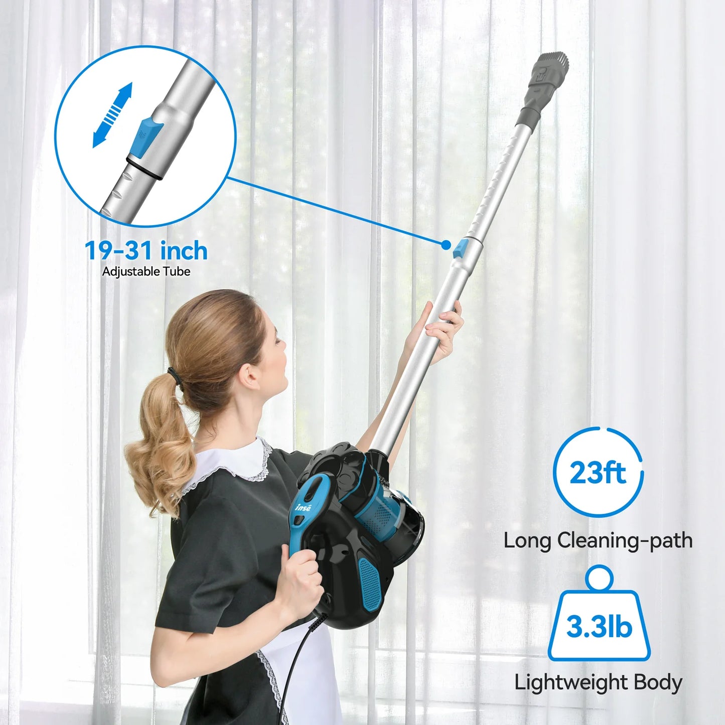 600W Motor Stick Handheld Vaccum Cleaner