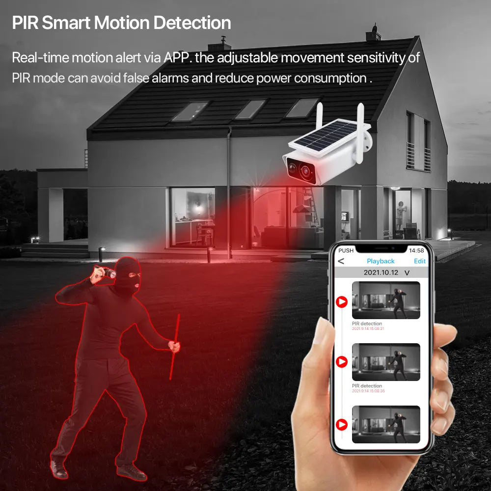 Wifi Outdoor Solar IP Camera