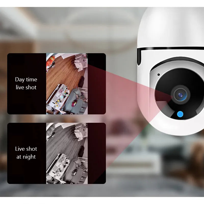 5G Wifi E27 Bulb Surveillance Camera