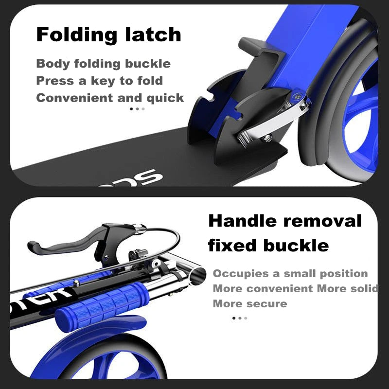 Two-Wheeled Foldable Pedal Scooter