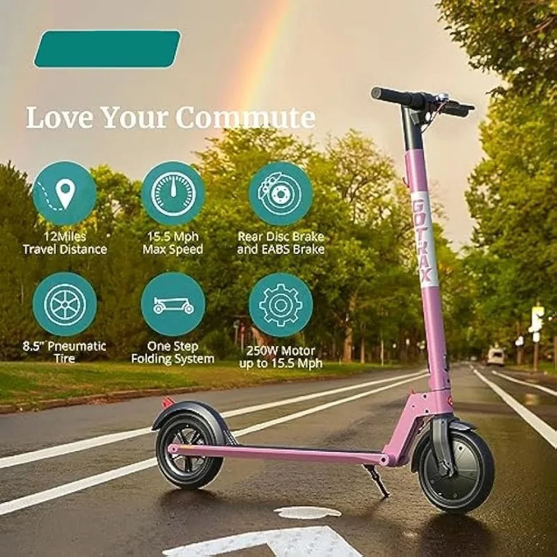 12 Mile Top Speed 15.5Mph Electric Scooter