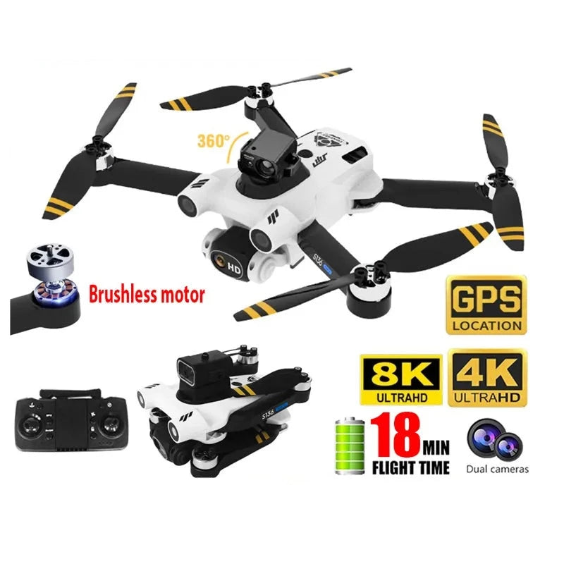 S136 Pro Ultra 8K 4K Camera Gps Drones