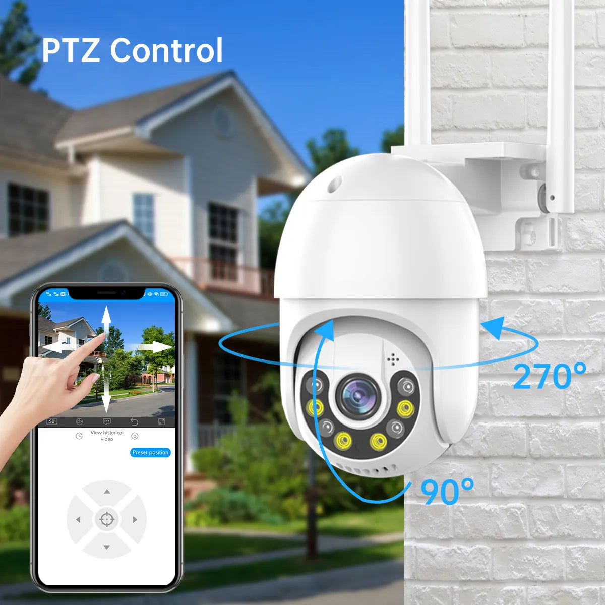 3MP 5MP 4K PTZ Surveillance  Camera