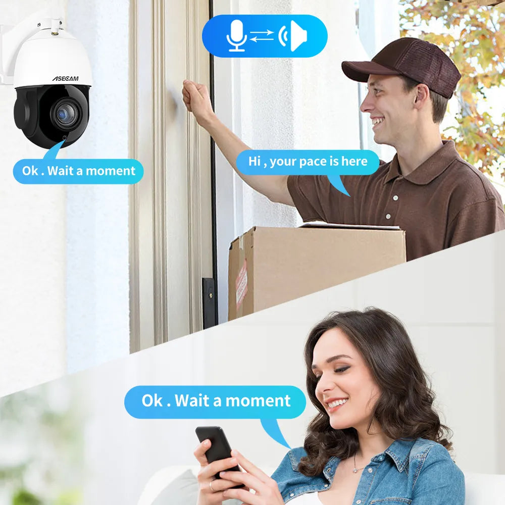 8MP 4K PTZ IP Surveillance Camera