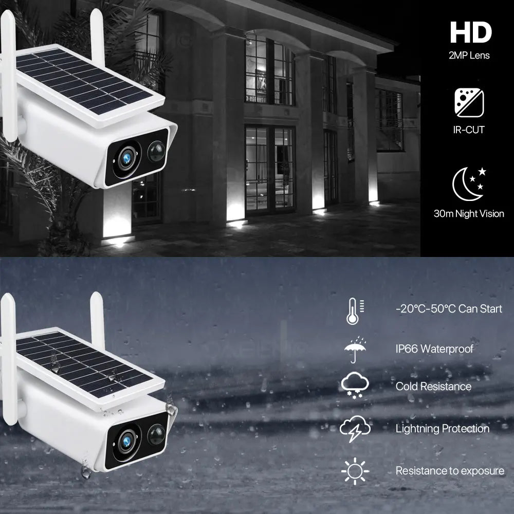 Wifi Outdoor Solar IP Camera